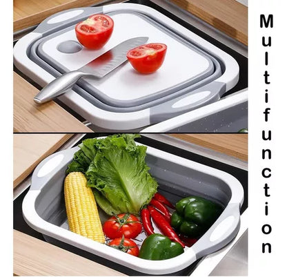 Eficiencia en Tu Cocina: Combo Tabla de Picar 2 en 1 + Escurridor Plegable